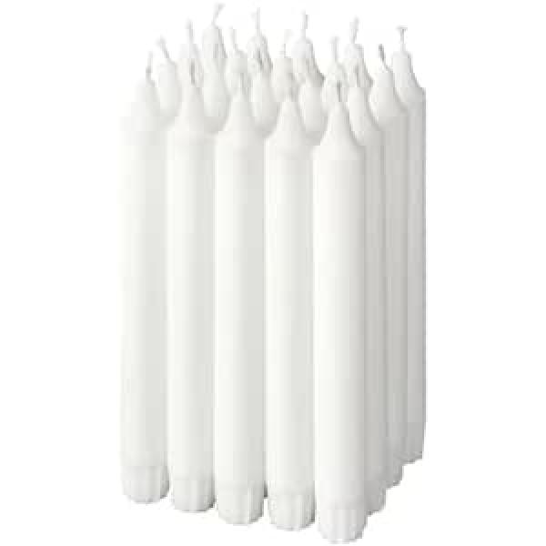 250mm-Taper-Candle-White